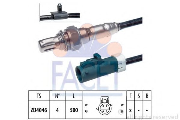 FACET 10.7324 Лямбда-зонд<br >спереди слева 