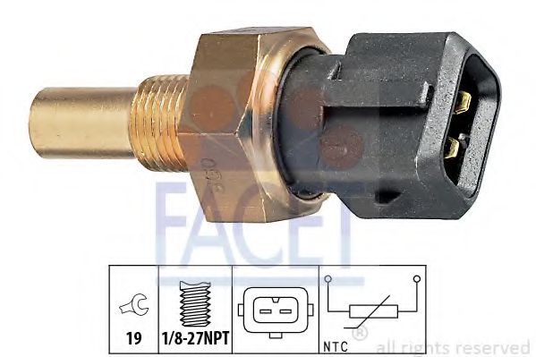 FACET 7.3165 Датчик, температура охлаждающей жидкости; Датчик, температура охлаждающей жидкости; Датчик, температура охлаждающей жидкости RDB для FORD (Форд) FACET 7.3165 Датчик, температура охлаждающей жидкости; Датчик, температура охлаждающей жидкости; Датчик, температура охлаждающей жидкости RDB для FORD (Форд)