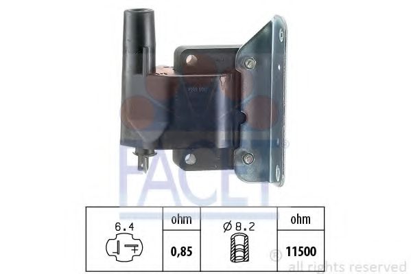 FACET 9.6244 Катушка зажигания B6 для KIA MENTOR (Киа Мэнтор) FACET 9.6244 Катушка зажигания B6 для KIA MENTOR (Киа Мэнтор)