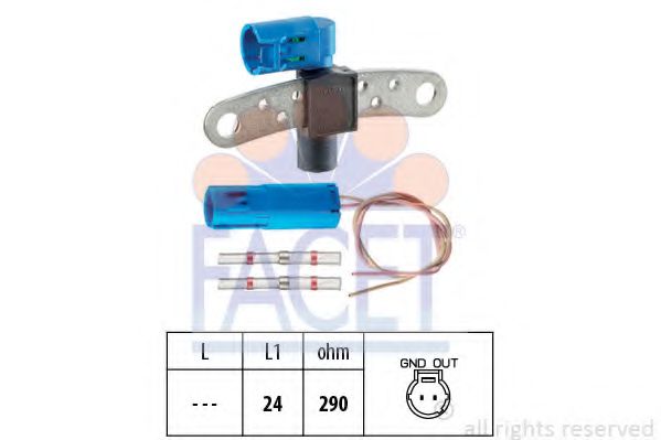 FACET 9.0540K Датчик импульсов; Датчик импульсов, маховик E7F 708 для RENAULT EURO CLIO III (Рено Эуро клио 3) FACET 9.0540K Датчик импульсов; Датчик импульсов, маховик E7F 708 для RENAULT EURO CLIO III (Рено Эуро клио 3)