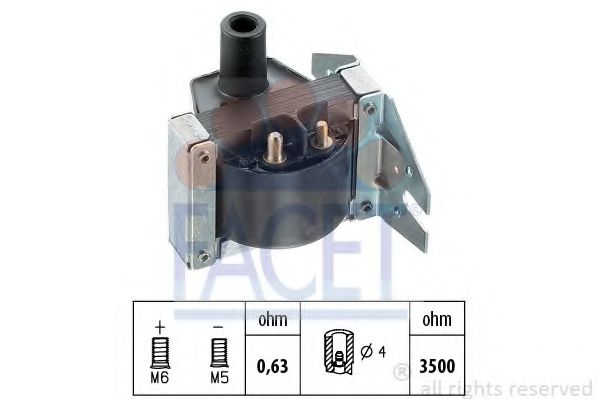 FACET 9.6027 Катушка зажигания EP для AUDI 80 (Ауди 80) FACET 9.6027 Катушка зажигания EP для AUDI 80 (Ауди 80)