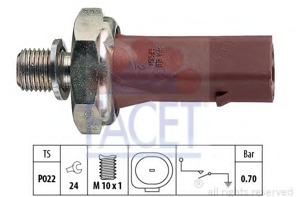 FACET 7.0132 Датчик давления масла для AUDI TT (Ауди Тт) FACET 7.0132 Датчик давления масла для AUDI TT (Ауди Тт)