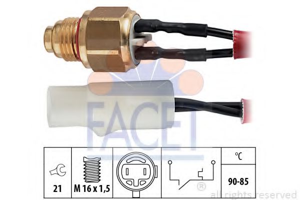 FACET 7.5110 Термовыключатель, вентилятор радиатора G4CN для HYUNDAI GRACE (Хендай Граcэ) FACET 7.5110 Термовыключатель, вентилятор радиатора G4CN для HYUNDAI GRACE (Хендай Граcэ)