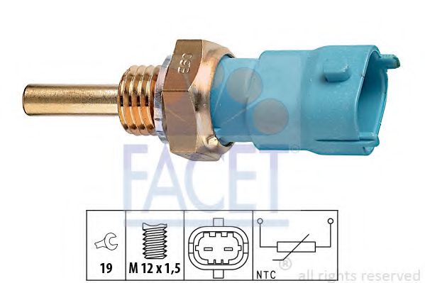 FACET 7.3239 Датчик, температура охлаждающей жидкости; Датчик, температура охлаждающей жидкости; Датчик, температура охлаждающей жидкости Z 14 XEP для CHEVROLET CAPTIVA (Шевроле Каптива) FACET 7.3239 Датчик, температура охлаждающей жидкости; Датчик, температура охлаждающей жидкости; Датчик, температура охлаждающей жидкости Z 14 XEP для CHEVROLET CAPTIVA (Шевроле Каптива)