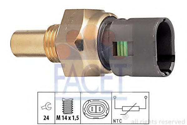FACET 7.3193 Датчик, температура масла; Датчик, температура масла Z7X 726 для RENAULT SAFRANE (Рено Сафранэ) FACET 7.3193 Датчик, температура масла; Датчик, температура масла Z7X 726 для RENAULT SAFRANE (Рено Сафранэ)