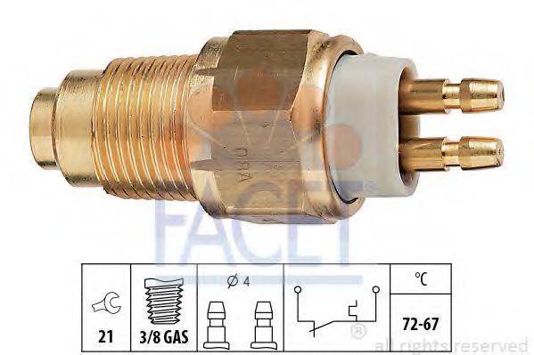FACET 7.5125 Термовыключатель, вентилятор радиатора B6 (SOHC) для MAZDA 626 III (Мазда 626 3) FACET 7.5125 Термовыключатель, вентилятор радиатора B6 (SOHC) для MAZDA 626 III (Мазда 626 3)