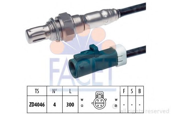 FACET 10.7319 Лямбда-зонд<br >перед катализатором 