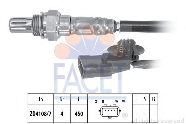 FACET 10.8169 Лямбда-зонд D4F 732 для DACIA SANDERO (Дача Сандэро) FACET 10.8169 Лямбда-зонд D4F 732 для DACIA SANDERO (Дача Сандэро)