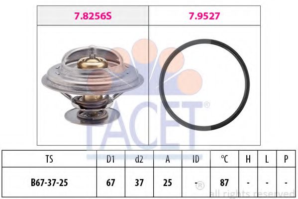 FACET 7.8256 Термостат, охлаждающая жидкость RT для VOLKSWAGEN T4 MULTIVAN (Фольксваген Т4 мултиvан) FACET 7.8256 Термостат, охлаждающая жидкость RT для VOLKSWAGEN T4 MULTIVAN (Фольксваген Т4 мултиvан)