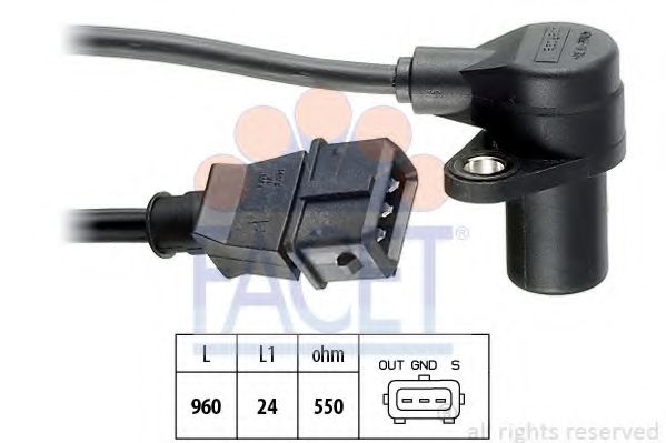 FACET 9.0087 Датчик импульсов; Датчик импульсов, маховик M43 B16 (164E2) для BMW 3 (Бмв 3) FACET 9.0087 Датчик импульсов; Датчик импульсов, маховик M43 B16 (164E2) для BMW 3 (Бмв 3)