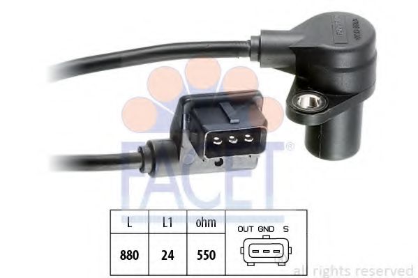 FACET 9.0158 Датчик импульсов; Датчик импульсов, маховик M43 B16 (164E2) для BMW 3 (Бмв 3) FACET 9.0158 Датчик импульсов; Датчик импульсов, маховик M43 B16 (164E2) для BMW 3 (Бмв 3)
