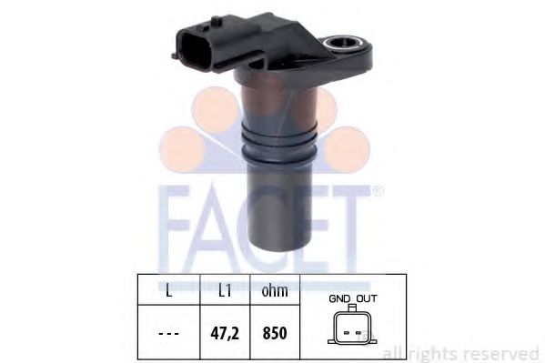 FACET 9.0645 Датчик импульсов; Датчик импульсов, маховик K9K 836 для DACIA SANDERO (Дача Сандэро) FACET 9.0645 Датчик импульсов; Датчик импульсов, маховик K9K 836 для DACIA SANDERO (Дача Сандэро)