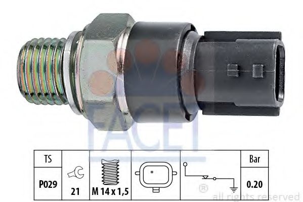 FACET 7.0189 Датчик давления масла K7J 710 для DACIA SANDERO (Дача Сандэро) FACET 7.0189 Датчик давления масла K7J 710 для DACIA SANDERO (Дача Сандэро)