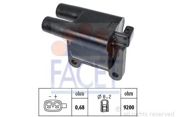 FACET 9.6481 Катушка зажигания G4GC для HYUNDAI TRAJET (Хендай Траджет) FACET 9.6481 Катушка зажигания G4GC для HYUNDAI TRAJET (Хендай Траджет)
