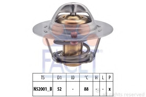 FACET 7.8355S Термостат, охлаждающая жидкость NRA для TOYOTA (Тойота/тоета) FACET 7.8355S Термостат, охлаждающая жидкость NRA для TOYOTA (Тойота/тоета)