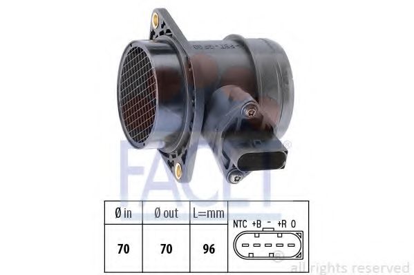 FACET 10.1380 Расходомер воздуха AGN для SKODA (Шкода) FACET 10.1380 Расходомер воздуха AGN для SKODA (Шкода)