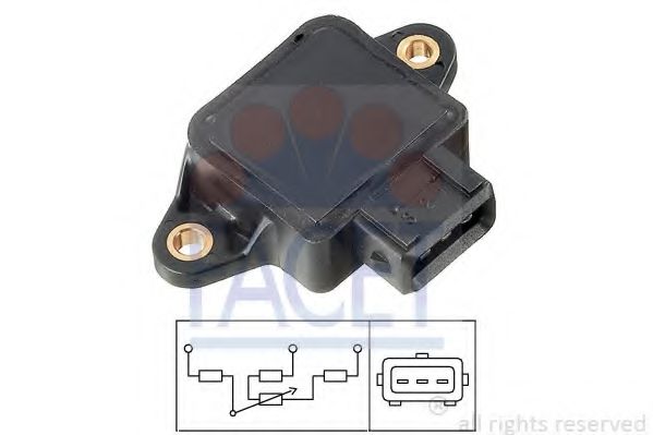 FACET 10.5002 Датчик, положение дроссельной заслонки AR 30755 для VOLVO S70 (Вольво С70) FACET 10.5002 Датчик, положение дроссельной заслонки AR 30755 для VOLVO S70 (Вольво С70)