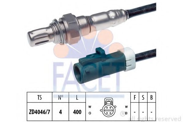 FACET 10.7611 Лямбда-зонд<br >зеленый 