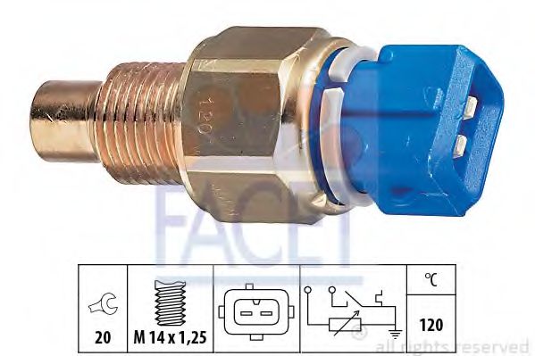 FACET 7.3558 Датчик, температура охлаждающей жидкости C3A для CITROËN JUMPER (CитроËн Жумпэр) FACET 7.3558 Датчик, температура охлаждающей жидкости C3A для CITROËN JUMPER (CитроËн Жумпэр)