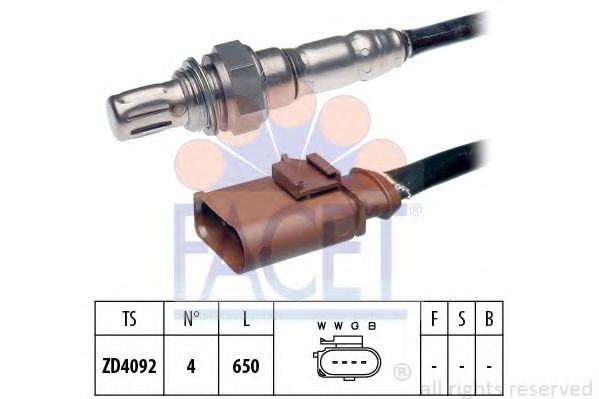 FACET 10.8057 Лямбда-зонд<br >к катализатору 