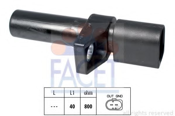 FACET 9.0578 Датчик импульсов; Датчик импульсов, маховик M 111. 921 для MERCEDESBENZ (Мерседес бенц) FACET 9.0578 Датчик импульсов; Датчик импульсов, маховик M 111. 921 для MERCEDESBENZ (Мерседес бенц)