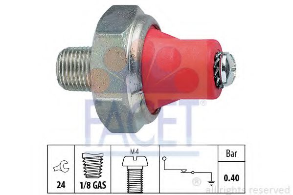 FACET 7.0014 Датчик давления масла C 27 A1 для MAZDA 626 II (Мазда 626 2) FACET 7.0014 Датчик давления масла C 27 A1 для MAZDA 626 II (Мазда 626 2)