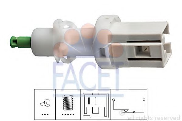 FACET 7.1068 Выключатель фонаря сигнала торможения; Выключатель, привод сцепления (Tempomat) для правостороннего расположения руля для FIAT TEMPRA (Фиат Тэмпра) FACET 7.1068 Выключатель фонаря сигнала торможения; Выключатель, привод сцепления (Tempomat) для правостороннего расположения руля для FIAT TEMPRA (Фиат Тэмпра)