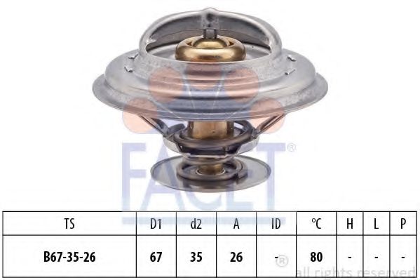 FACET 7.8254S Термостат, охлаждающая жидкость M20 B20 (206KA) для BMW 7 (Бмв 7) FACET 7.8254S Термостат, охлаждающая жидкость M20 B20 (206KA) для BMW 7 (Бмв 7)