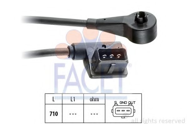 FACET 9.0098 Датчик частоты вращения, управление двигателем M20 B20 (206KA) для BMW 3 (Бмв 3)
