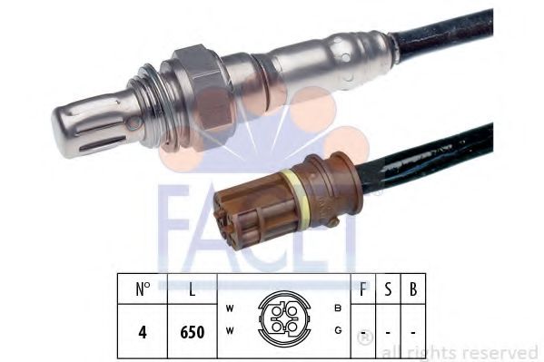 FACET 10.7408 Лямбда-зонд<br >сзади справа 