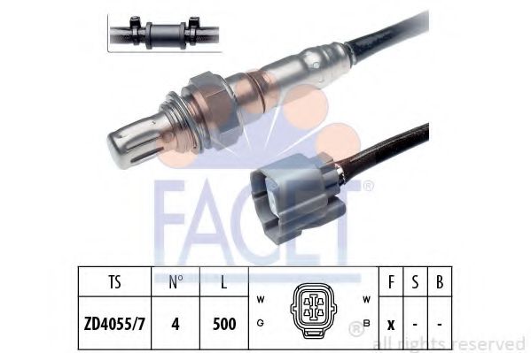 FACET 10.7496 Лямбда-зонд<br >к катализатору 