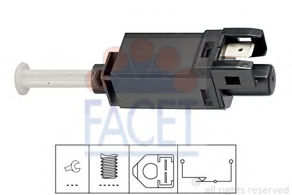FACET 7.1056 Выключатель фонаря сигнала торможения для правостороннего расположения руля для SEAT TOLEDO (Сеат Толэдо) FACET 7.1056 Выключатель фонаря сигнала торможения для правостороннего расположения руля для SEAT TOLEDO (Сеат Толэдо)