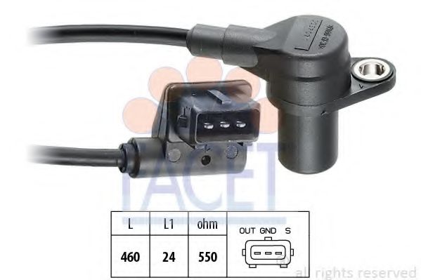 FACET 9.0057 Датчик импульсов; Датчик импульсов, маховик M70 B50 (5012A) для BMW 7 (Бмв 7) FACET 9.0057 Датчик импульсов; Датчик импульсов, маховик M70 B50 (5012A) для BMW 7 (Бмв 7)