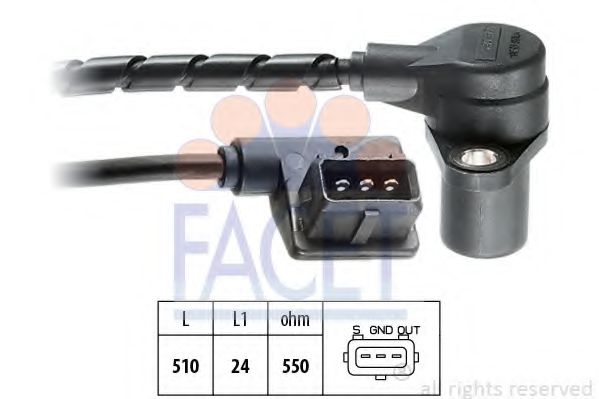 FACET 9.0065 Датчик импульсов; Датчик импульсов, маховик M30 B30 (306KA) для BMW 7 (Бмв 7) FACET 9.0065 Датчик импульсов; Датчик импульсов, маховик M30 B30 (306KA) для BMW 7 (Бмв 7)