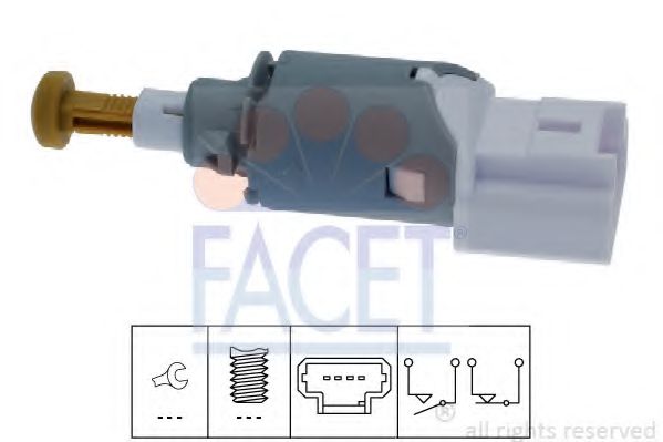 FACET 7.1225 Выключатель фонаря сигнала торможения для OPEL MOVANO B (Опель Моvано б) FACET 7.1225 Выключатель фонаря сигнала торможения для OPEL MOVANO B (Опель Моvано б)