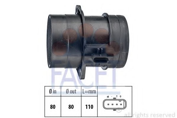 FACET 10.1446 Расходомер воздуха CFFB для VOLKSWAGEN SCIROCCO (Фольксваген Сcироccо) FACET 10.1446 Расходомер воздуха CFFB для VOLKSWAGEN SCIROCCO (Фольксваген Сcироccо)