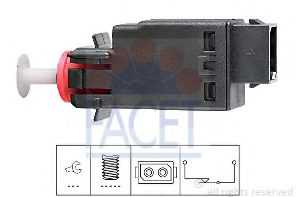 FACET 7.1058 Выключатель фонаря сигнала торможения M10 B18 (184VD) для BMW 7 (Бмв 7) FACET 7.1058 Выключатель фонаря сигнала торможения M10 B18 (184VD) для BMW 7 (Бмв 7)