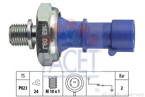 FACET 7.0163 Датчик давления масла 199 B1. 000 для FIAT 500 C (Фиат 500 c) FACET 7.0163 Датчик давления масла 199 B1. 000 для FIAT 500 C (Фиат 500 c)
