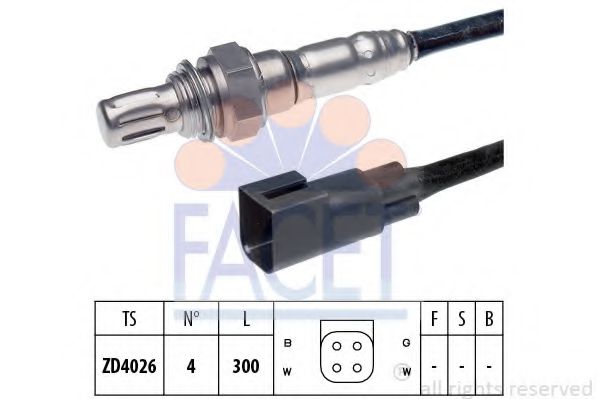 FACET 10.7296 Лямбда-зонд G6A для FORD FIESTA (Форд Фиэста) FACET 10.7296 Лямбда-зонд G6A для FORD FIESTA (Форд Фиэста)