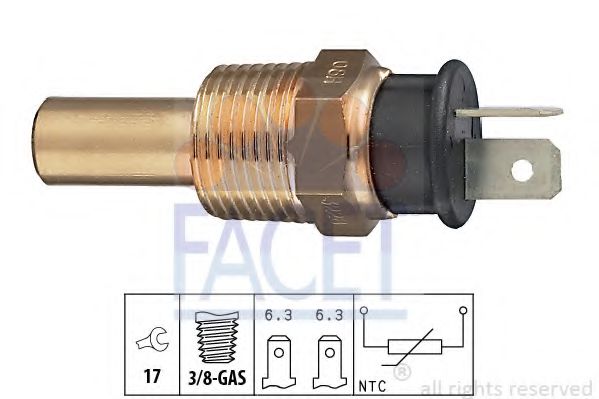FACET 7.3228 Датчик, температура охлаждающей жидкости; Датчик, температура охлаждающей жидкости; Датчик, температура охлаждающей жидкости G15B для MITSUBISHI MONTERO (Митсубиши/митсубиси Монтэро) FACET 7.3228 Датчик, температура охлаждающей жидкости; Датчик, температура охлаждающей жидкости; Датчик, температура охлаждающей жидкости G15B для MITSUBISHI MONTERO (Митсубиши/митсубиси Монтэро)