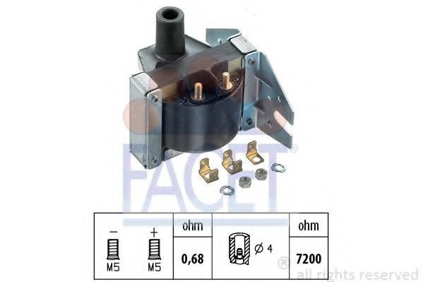 FACET 9.6026 Катушка зажигания MC для VOLKSWAGEN SCIROCCO (Фольксваген Сcироccо) FACET 9.6026 Катушка зажигания MC для VOLKSWAGEN SCIROCCO (Фольксваген Сcироccо)