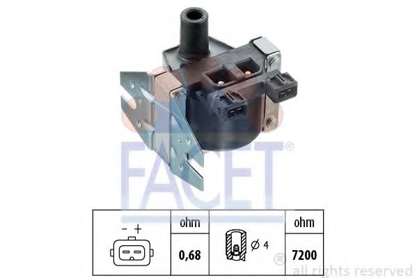 FACET 9.6092 Катушка зажигания WE для SAAB (Сааб) FACET 9.6092 Катушка зажигания WE для SAAB (Сааб)