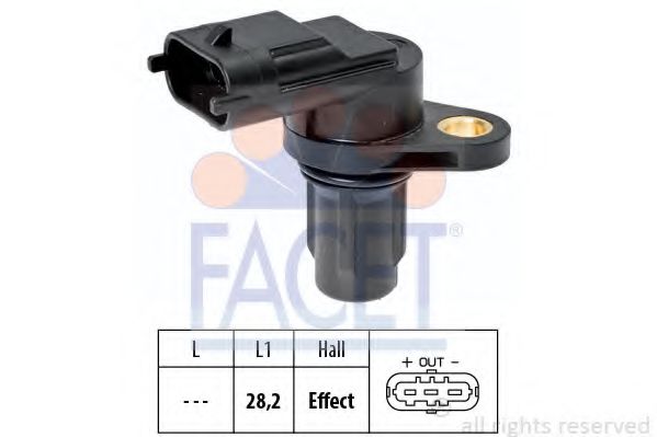 FACET 9.0573 Датчик, положение распределительного вала G4FA для KIA FORTE (Киа Фортэ) FACET 9.0573 Датчик, положение распределительного вала G4FA для KIA FORTE (Киа Фортэ)