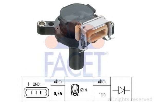 FACET 9.6252 Катушка зажигания для правостороннего расположения руля для BMW (Бмв) FACET 9.6252 Катушка зажигания для правостороннего расположения руля для BMW (Бмв)