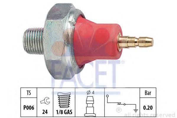 FACET 7.0059 Датчик давления масла F 20 Z2 для HONDA CRX III (Хонда Cрх 3) FACET 7.0059 Датчик давления масла F 20 Z2 для HONDA CRX III (Хонда Cрх 3)