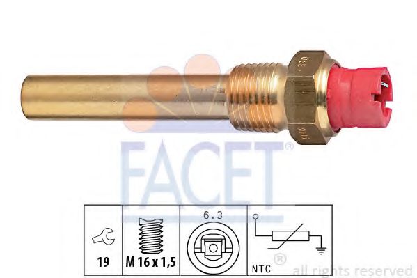 FACET 7.3006 Датчик, температура масла; Датчик, температура масла 156 B. 000 для FIAT STRADA II (Фиат Страда 2) FACET 7.3006 Датчик, температура масла; Датчик, температура масла 156 B. 000 для FIAT STRADA II (Фиат Страда 2)