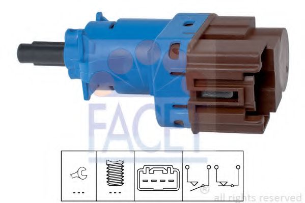 FACET 7.1247 Выключатель фонаря сигнала торможения 276DT для FIAT RITMO III (Фиат Ритмо 3) FACET 7.1247 Выключатель фонаря сигнала торможения 276DT для FIAT RITMO III (Фиат Ритмо 3)