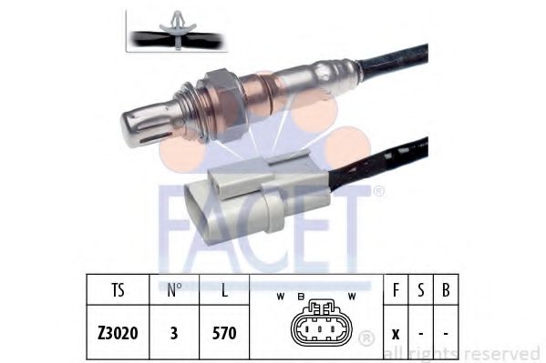 FACET 10.7398 Лямбда-зонд SR20DE для NISSAN PRIMERA (Ниссан Примера) FACET 10.7398 Лямбда-зонд SR20DE для NISSAN PRIMERA (Ниссан Примера)
