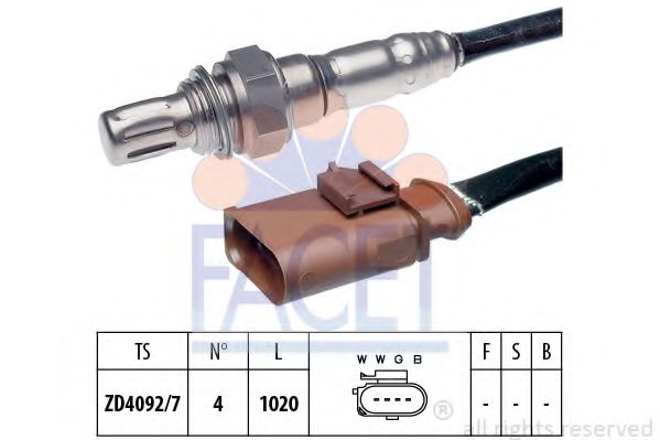 FACET 10.8172 Лямбда-зонд сзади слева для AUDI Q7 (Ауди Кью 7) FACET 10.8172 Лямбда-зонд сзади слева для AUDI Q7 (Ауди Кью 7)