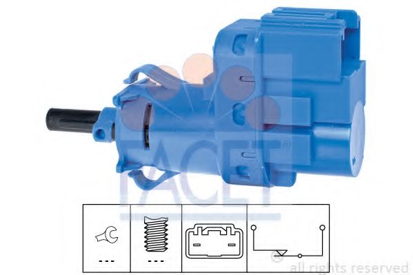 FACET 7.1244 Выключатель фонаря сигнала торможения для автомобилей без системы контроля за скоростью для MAZDA 3 (Мазда 3) FACET 7.1244 Выключатель фонаря сигнала торможения для автомобилей без системы контроля за скоростью для MAZDA 3 (Мазда 3)